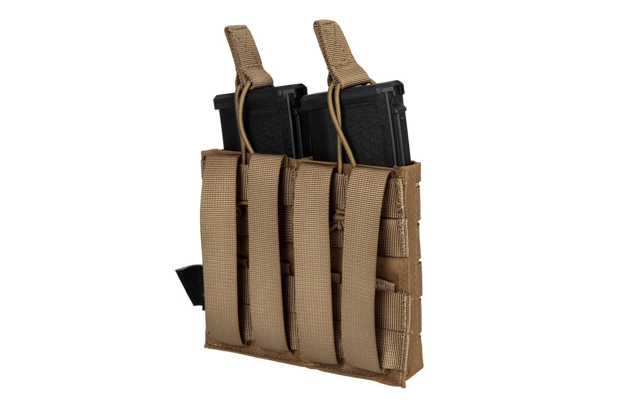 Podwójna ładownica Laser-Cut MOLLE na 2 magazynki typu M4/M16 - Tan OD-G-IVG-19-031143-00 asgbox.pl Podwójna ładownica Laser-Cut MOLLE na 2 magazynki typu M4/M16 - Tan - obrazek 2