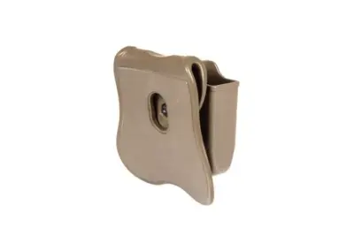 Podwójna ładownica na magazynki pistoletowe Glock - Tan - obrazek 3
