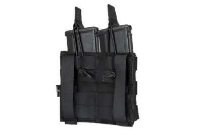 Podwójna ładownica MOLLE na 2 magazynki typu M4/M16 - czarna - obrazek 4