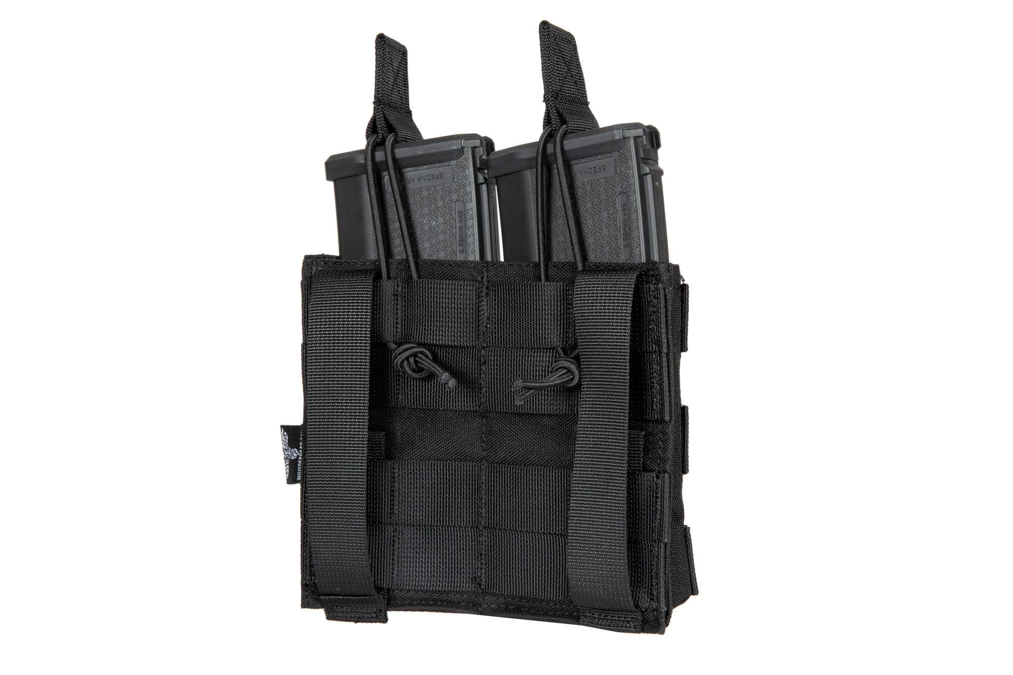 Podwójna ładownica MOLLE na 2 magazynki typu M4/M16 - czarna OD-G-IVG-19-031144-00 asgbox.pl Podwójna ładownica MOLLE na 2 magazynki typu M4/M16 - czarna - obrazek 4