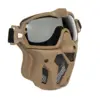 Maska z goglami i wentylatorem - Tan OD-G-UTT-28-030294-00 asgbox.pl