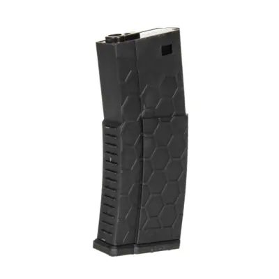 Polimerowy magazynek mid-cap HX 120 kulek do replik M4/M16 - czarny ACM-05-029522-00 asgbox.pl