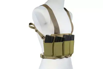 Niskoprofilowa kamizelka Speed Chest Rig - Coyote Brown - obrazek 4