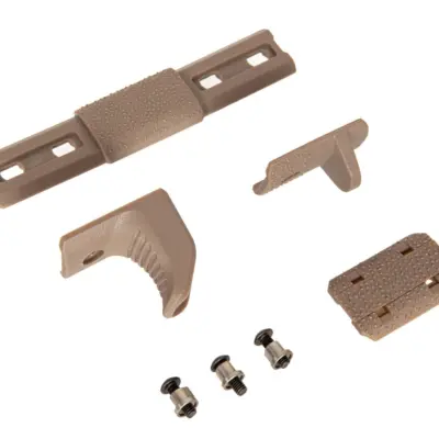 asgbox.pl - Modułowy chwyt Hand Stop Kit na szynę KeyMod - tan