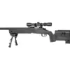 Replika karabinu wyborowego SA-S02 CORE™ z lunetą i dwójnogiem - czarna OD-G-SPE-03-026051-00 asgbox.pl