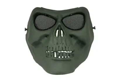 Maska  na twarz Skull Style - oliwkowa - obrazek 3