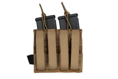Podwójna ładownica Laser-Cut MOLLE na 2 magazynki typu M4/M16 - Tan - obrazek 3
