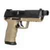 Replika pistoletu TM45 Tactical z tłumikiem - Tan OD-G-TMR-02-027574-00 asgbox.pl