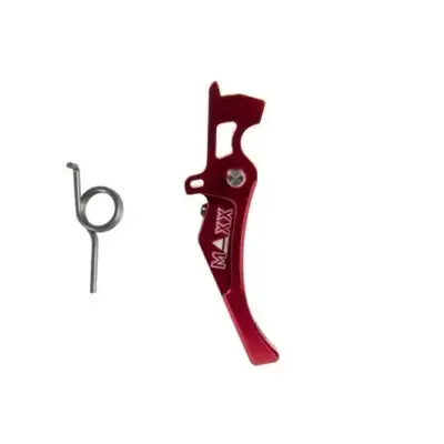 Alternative view of Język spustowy CNC Aluminum Advanced Trigger (Style D) - czerwony