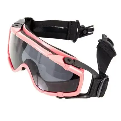 Alternative view of Gogle do kasku/hełmu - różowe