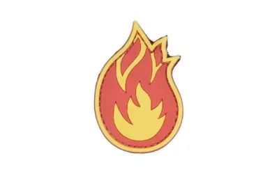 Naszywka 3D - Flame - obrazek 2
