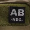 Naszywka IR z grupą krwi: AB NEG OD-G-KAM-30-002092-00 asgbox.pl