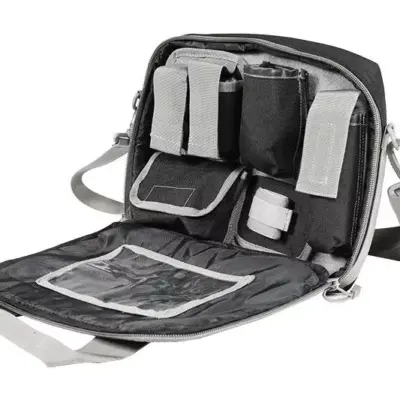 Alternative view of Pokrowiec na pistolet z organizerem - czarno-szary