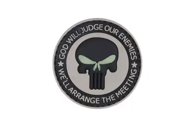 Naszywka 3D - GOD WILL JUDGE OUR ENEMIES - obrazek 2