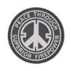 asgbox.pl - Naszywka 3D - Peace Through Superior Firepower