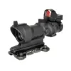 Replika lunety ACOG Style 4x32 z kolimatorem Mini Red Dot - czarna OD-G-JJA-10-030705-00 asgbox.pl