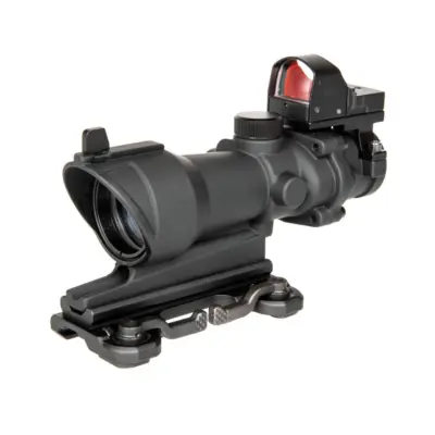 Replika lunety ACOG Style 4x32 z kolimatorem Mini Red Dot - czarna JJA-10-030705-00 asgbox.pl Replika lunety ACOG Style 4x32 z kolimatorem Mini Red Dot - czarna JJA-10-030705-00 asgbox.pl