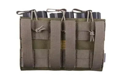 Potrójna ładownica Open Top na magazynki M4/M16 + pistoletowe - foliage green - obrazek 3