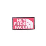 asgbox.pl - Naszywka IR - Hey Fuck Face - czerwona
