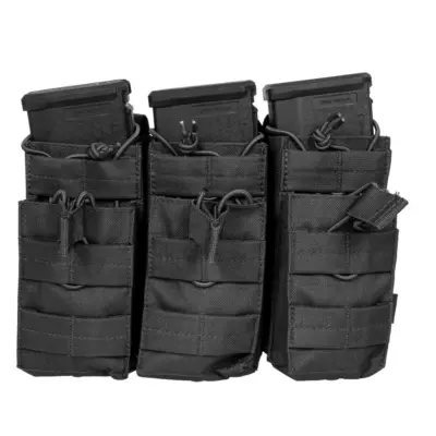 Potrójna ładownica na 6 magazynków typu M4/M16 - czarna VIP-19-030480-00 asgbox.pl