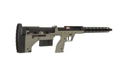 Replika karabinu snajperskiego Desert Tech SRS-A2 22” (leworęczna) - oliwkowa - obrazek 4