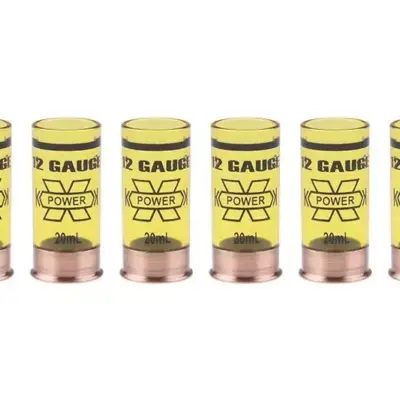 asgbox.pl - Zestaw kieliszków taktycznych 12 Gauge 20ml - żółty