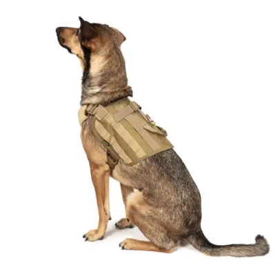 Alternative view of Lekka kamizelka dla psa - tan