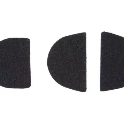 asgbox.pl - Naklejki z rzepami na ochronniki słuchu - czarne