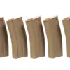 Zestaw 5 magazynków real-cap 30 kulek do M4/M16 - tan OD-G-SPE-05-005272-00 asgbox.pl