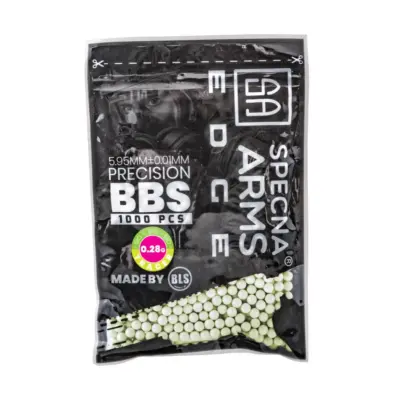 asgbox.pl - Kulki precyzyjne Specna Arms EDGE™ Tracer BIO 0.28g - 1000 szt - zielone