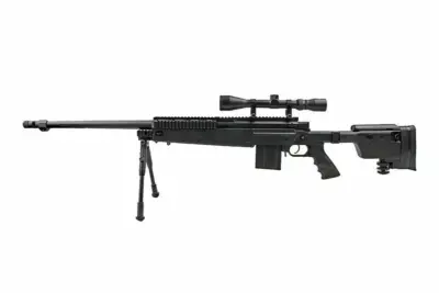 Replika karabinu snajperskiego MB4407D - z lunetą i dwójnogiem - obrazek 5