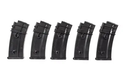 Zestaw 5 magazynków Mid-Cap na 120 kulek do replik G36 - obrazek 4