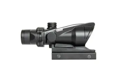 Replika lunety 4x32 ze światłowodem - czarna - obrazek 2