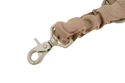 Jednopunktowy pas nośny Bungee z montażem - tan - obrazek 2