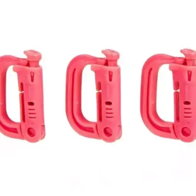 Alternative view of Zestaw 3 klamer typu Grmlock - różowy