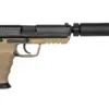 Replika pistoletu TM45 Tactical z tłumikiem - Tan OD-G-TMR-02-027574-00 asgbox.pl