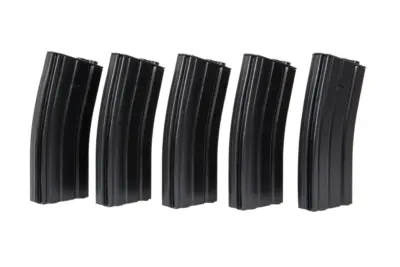 Zestaw 5 magazynków real-cap 30 kulek do M4/M16 - czarny - obrazek 3