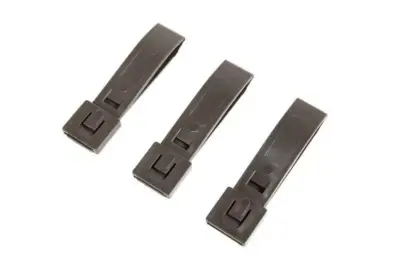 asgbox.pl - Zestaw 3 polimerowych klamer 3" - Mass Grey