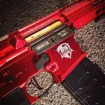 Replika karabinka ASR119 BOAR KeyMod - czarny/czerwony - obrazek 5