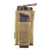 Pojedyncza ładownica Open Top na magazynek M4/M16 + pistoletowy - khaki OD-G-EME-19-019165-00 asgbox.pl