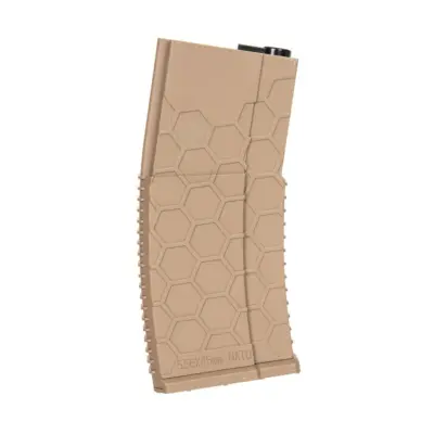 Polimerowy magazynek mid-cap HX 120 kulek do replik M4/M16 - tan ACM-05-029523-00 asgbox.pl