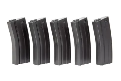 Zestaw 5 magazynków real-cap na 30 kulek do replik M4/M16 - szary - obrazek 4