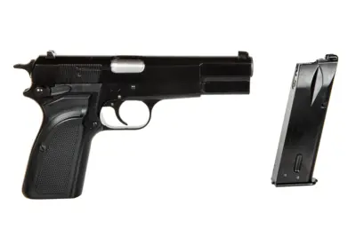 Replika pistoletu Browning Hi Power MK III - Czarna - obrazek 4