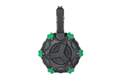 Bębnowy magazynek green gas 350 kulek do replik WE M4/M16 GBBR - obrazek 4