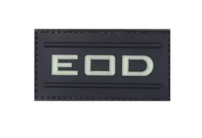 Naszywka 3D – EOD - świecąca w ciemności - obrazek 2