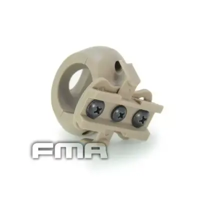 asgbox.pl - Montaż latarki do hełmu (25mm) - dark earth