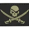 asgbox.pl - Naszywka 3D – Pirate Skull - czarna