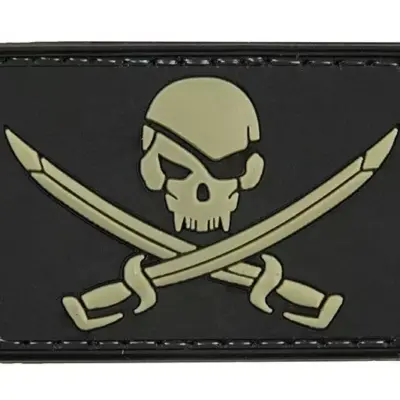 asgbox.pl - Naszywka 3D – Pirate Skull - czarna