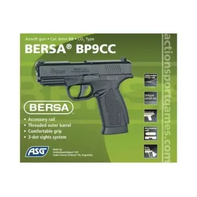 Replika pistolet Bersa BP9CC GBB ASG-02-003637-00 asgbox.pl Replika pistolet Bersa BP9CC GBB ASG-02-003637-00 asgbox.pl