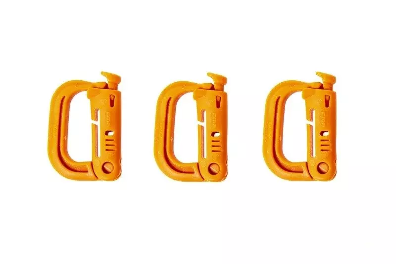 Zestaw 3 klamer typu Grmlock - pomarańczowy OD-G-FMA-24-022873-00 asgbox.pl Zestaw 3 klamer typu Grmlock - pomarańczowy - obrazek 2